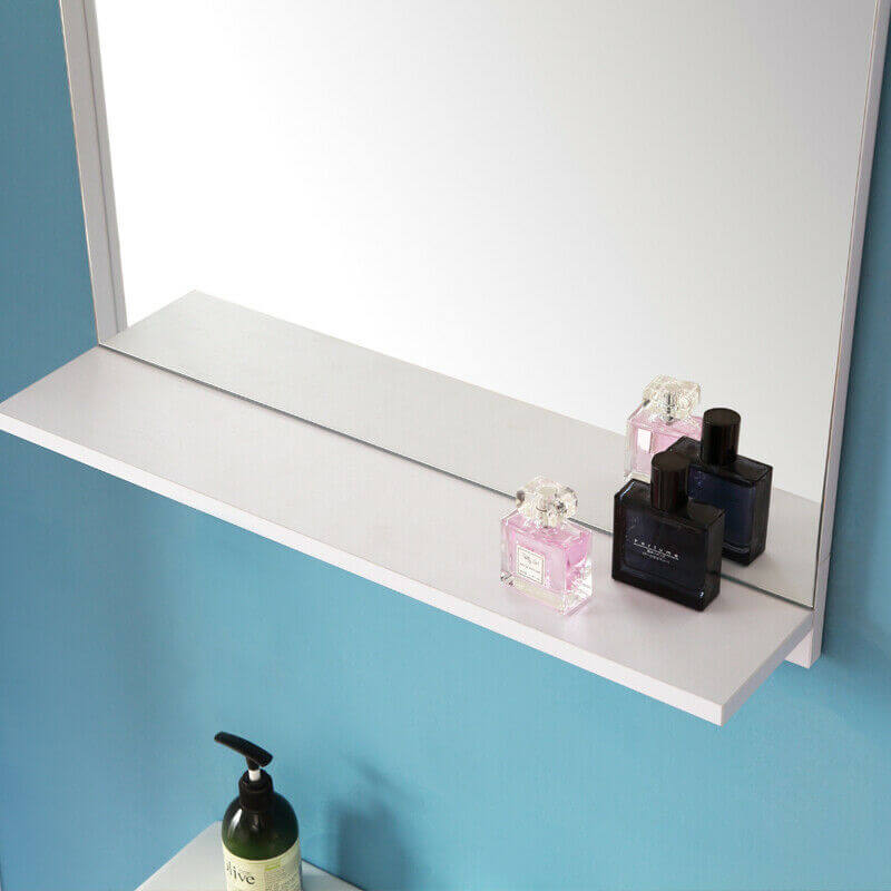 Bathroom Mirror with Shelf 600mm-MDF Board