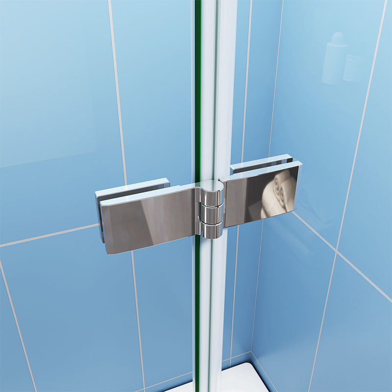 1000x1400mm 3 Fold Folding Pivot Hinge Bath Shower Screen