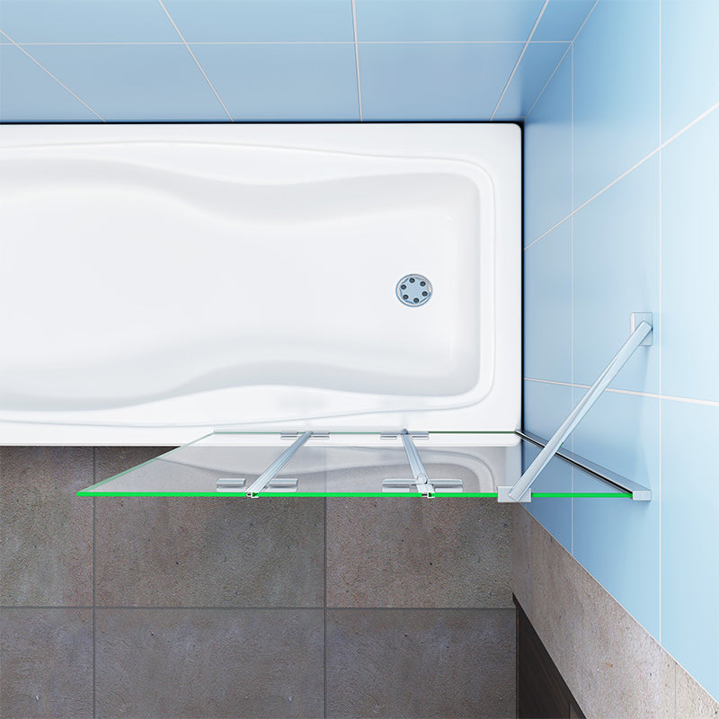 1000x1400mm 3 Fold Folding Pivot Hinge Bath Shower Screen