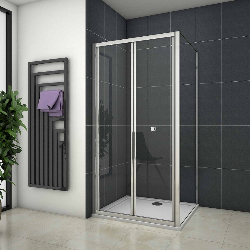 AICA bi fold shower glass Door