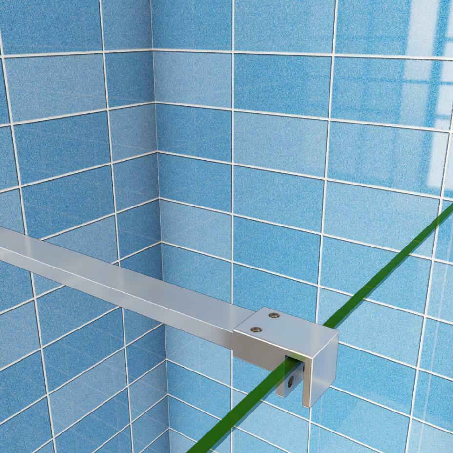 100 - 140cm Walk in 8mm shower screen EasyClean Glass