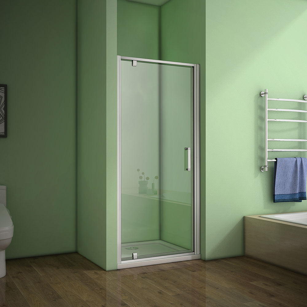760mm Pivot shower door,Stock clearance,no side panel and tray