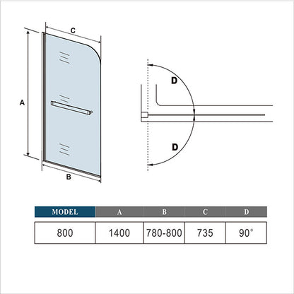 AICA shower enclosure shower door
