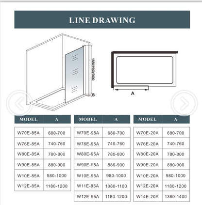 AICA shower enclosure shower door