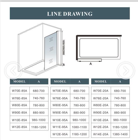 AICA shower enclosure shower door