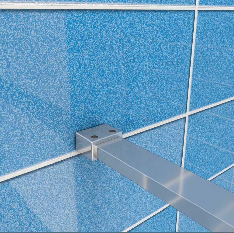 100 - 140cm Walk in 8mm shower screen EasyClean Glass