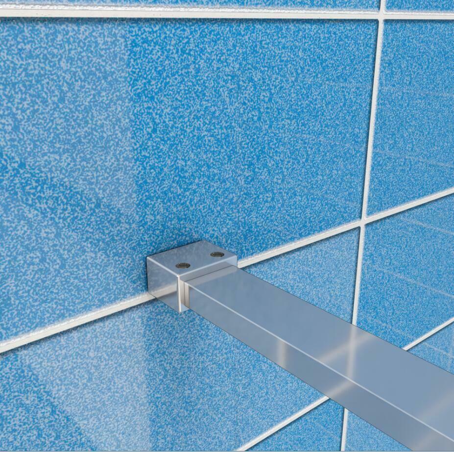 100 - 140cm Walk in 8mm shower screen EasyClean Glass
