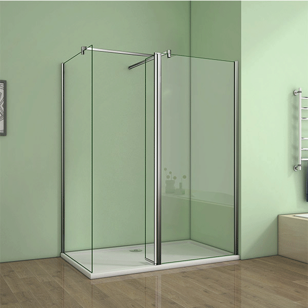 Walk in Easy Clean Glass Shower Screen 195cm