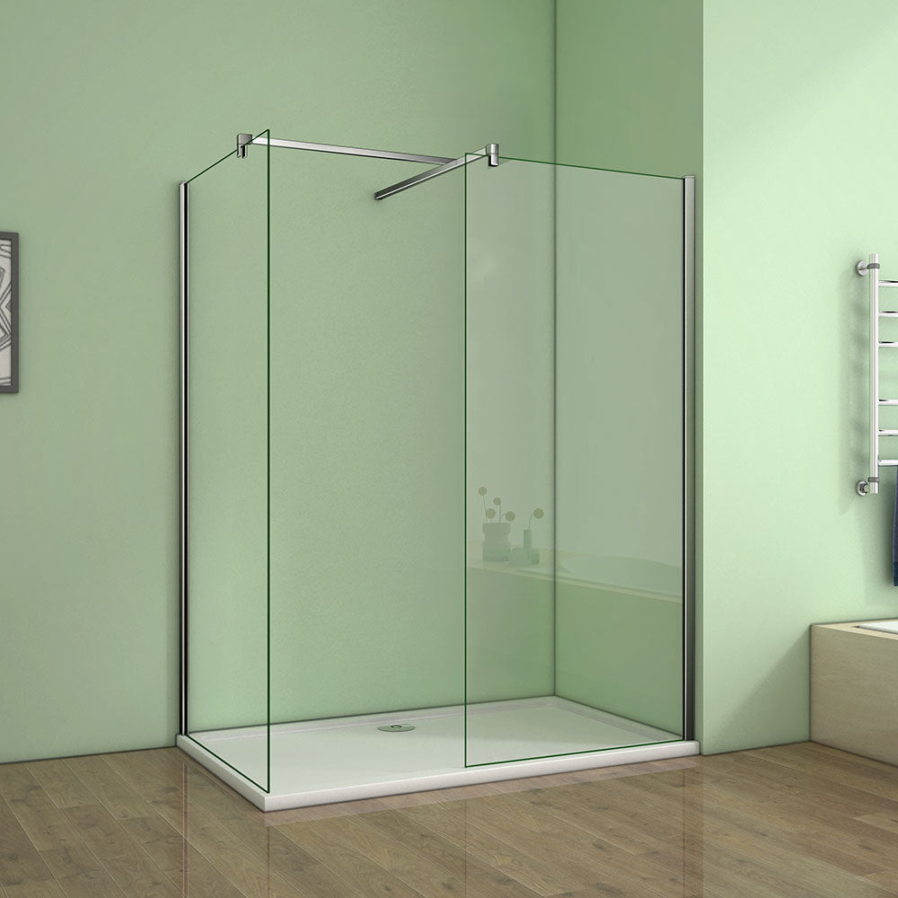 Walk in Shower Screen Panel NANO 8mm thick 195cm H