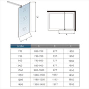 AICA shower enclosure shower door