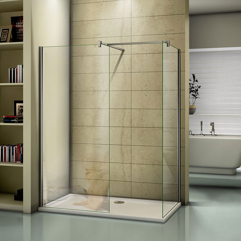 Walk in Shower Enclosure 8mm Easy Clean Glass Screen 70-140x200cm