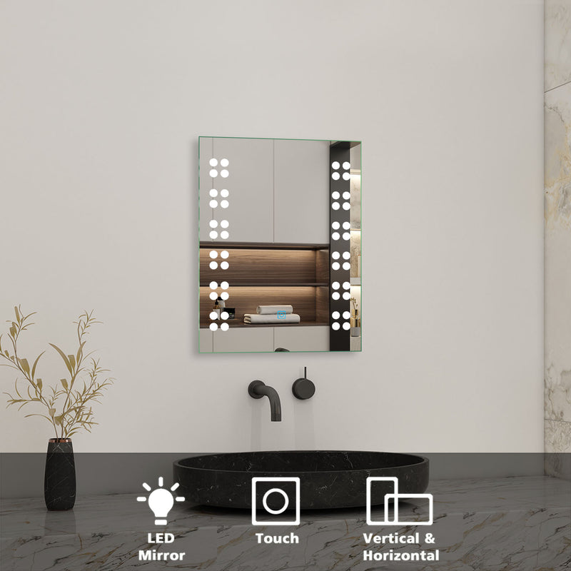 LED Bathroom Mirror Dot lights