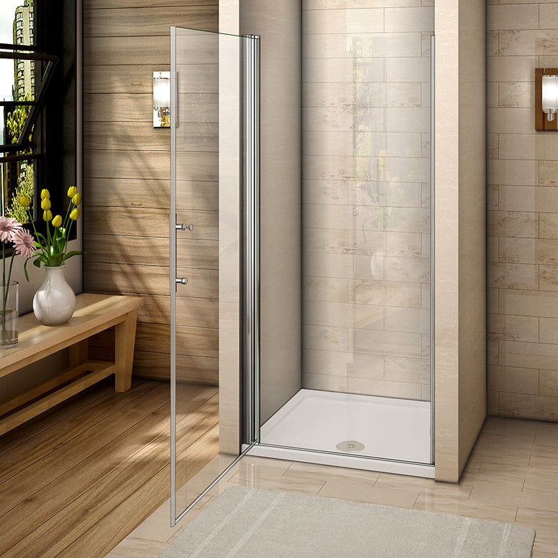 AICA Frameless Pivot Door stone Shower Tray 185cm