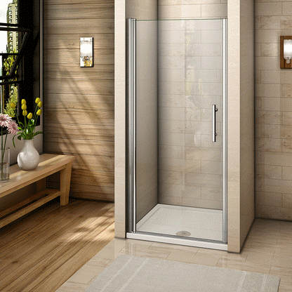 1850 Chrome Pivot Door,Shower Tray