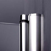 Frameless pivot Pentagon cubicle,shower doors for bath,chrome