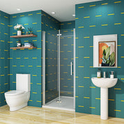 AICA-bathrooms-Frameless-90cm-bi fold-Shower-Hinge-Door-1
