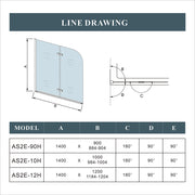 AICA shower enclosure shower door