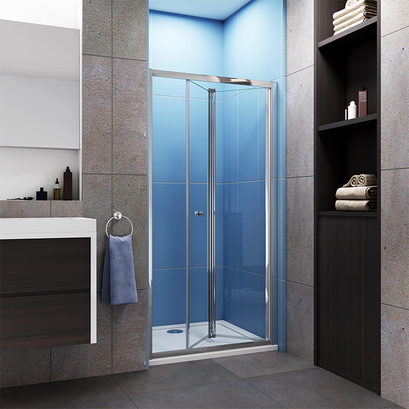 Bi fold Shower 185cm Door Stone Shower Tray Optional