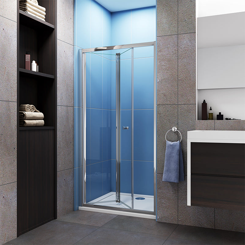 AICA Bi fold Shower Door Shower Stone tray Optional 700-100x190cm