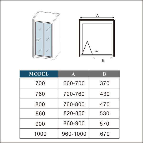 AICA shower enclosure shower door