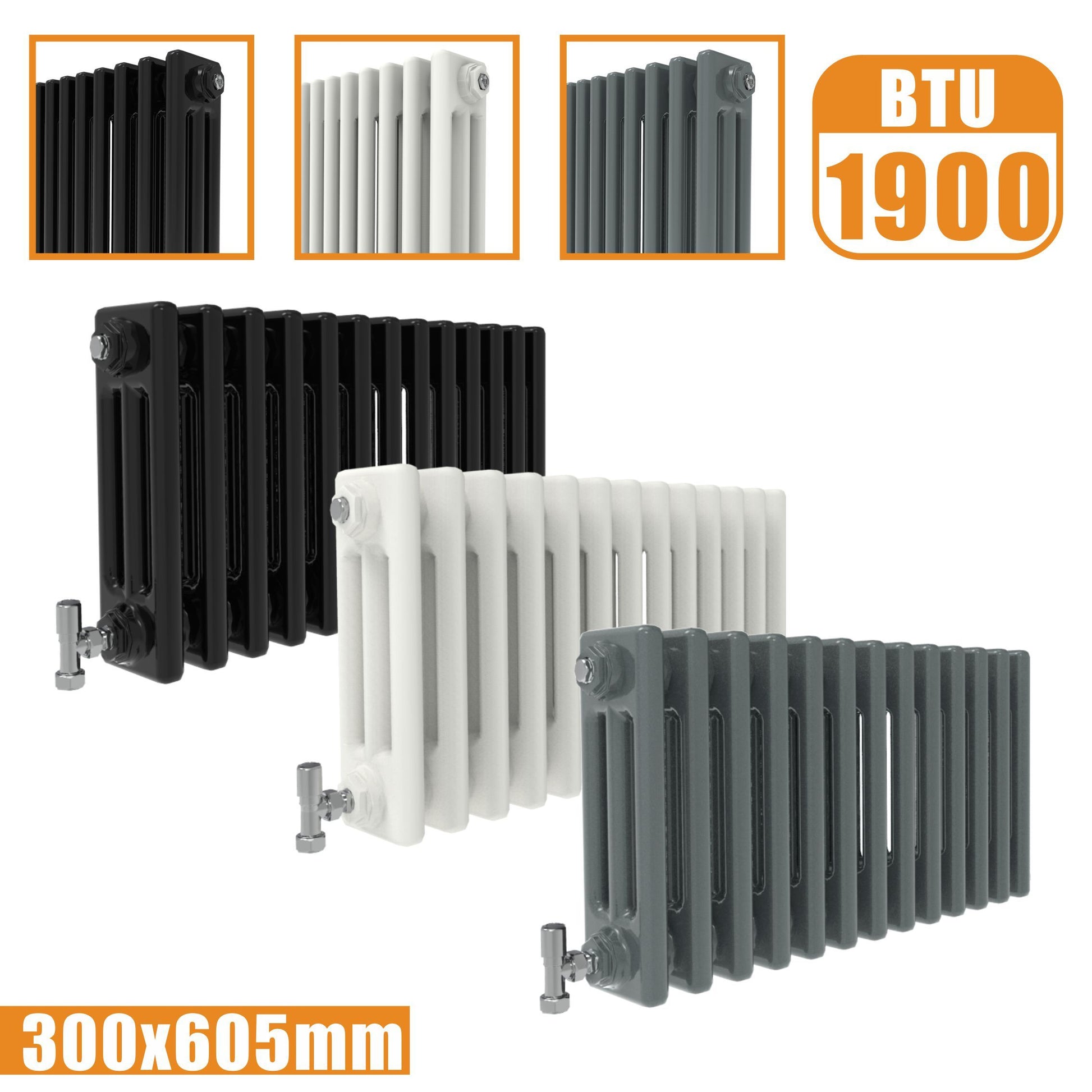 Shop For Aica Cast Iron Style Horizontal Traditional 2&3 Columns Radiator