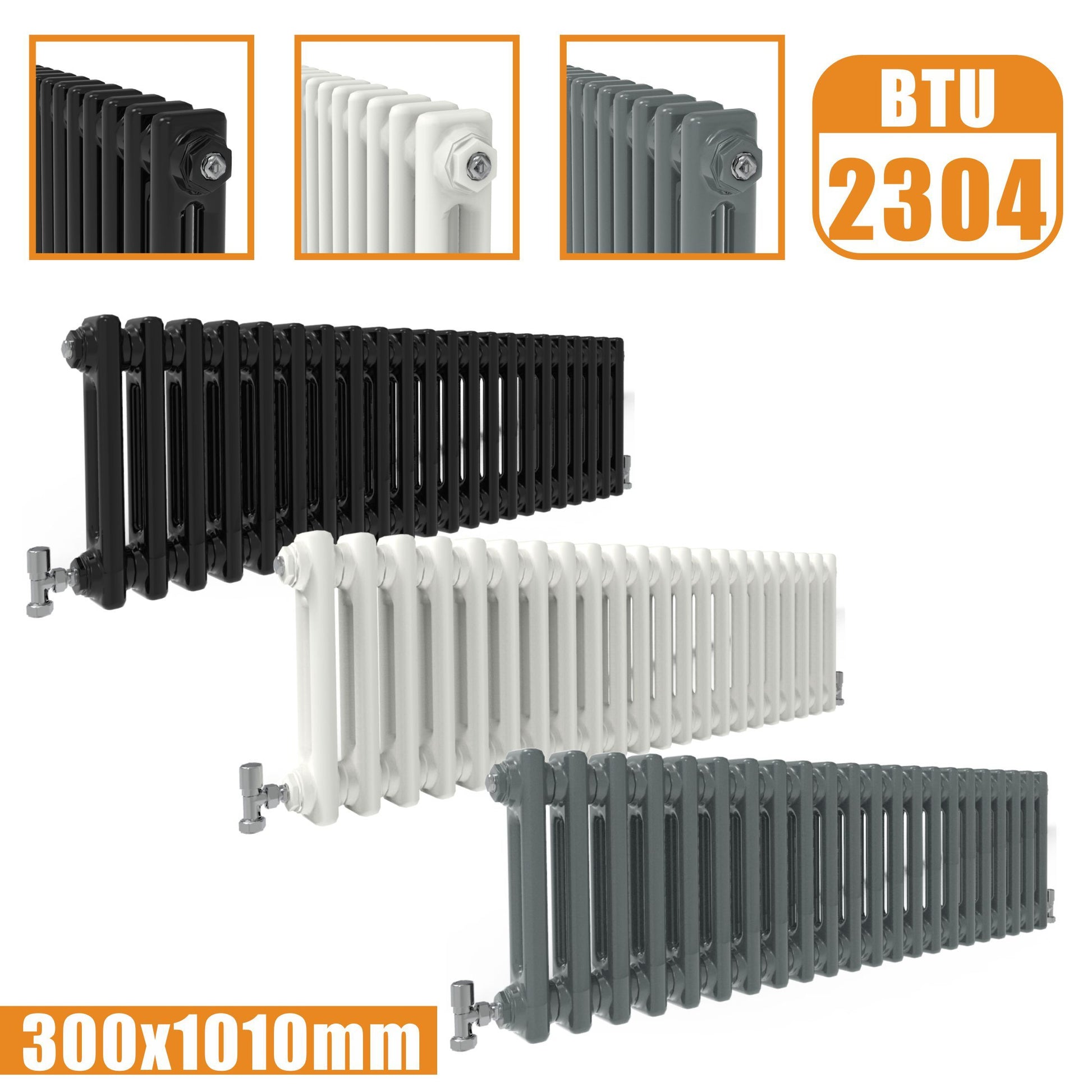 Shop For Aica Cast Iron Style Horizontal Traditional 2&3 Columns Radiator