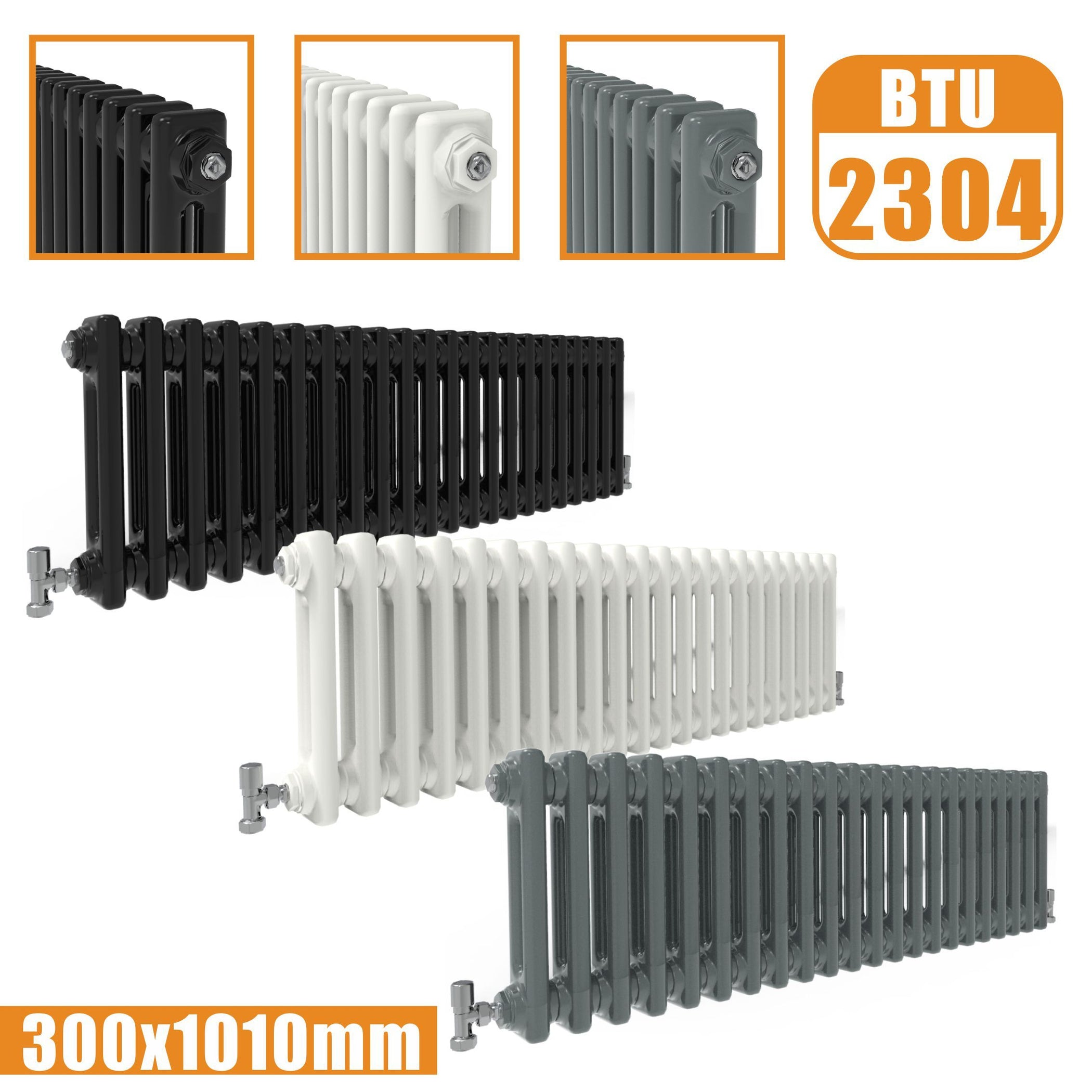 Shop For Aica Cast Iron Style Horizontal Traditional 2&3 Columns ...