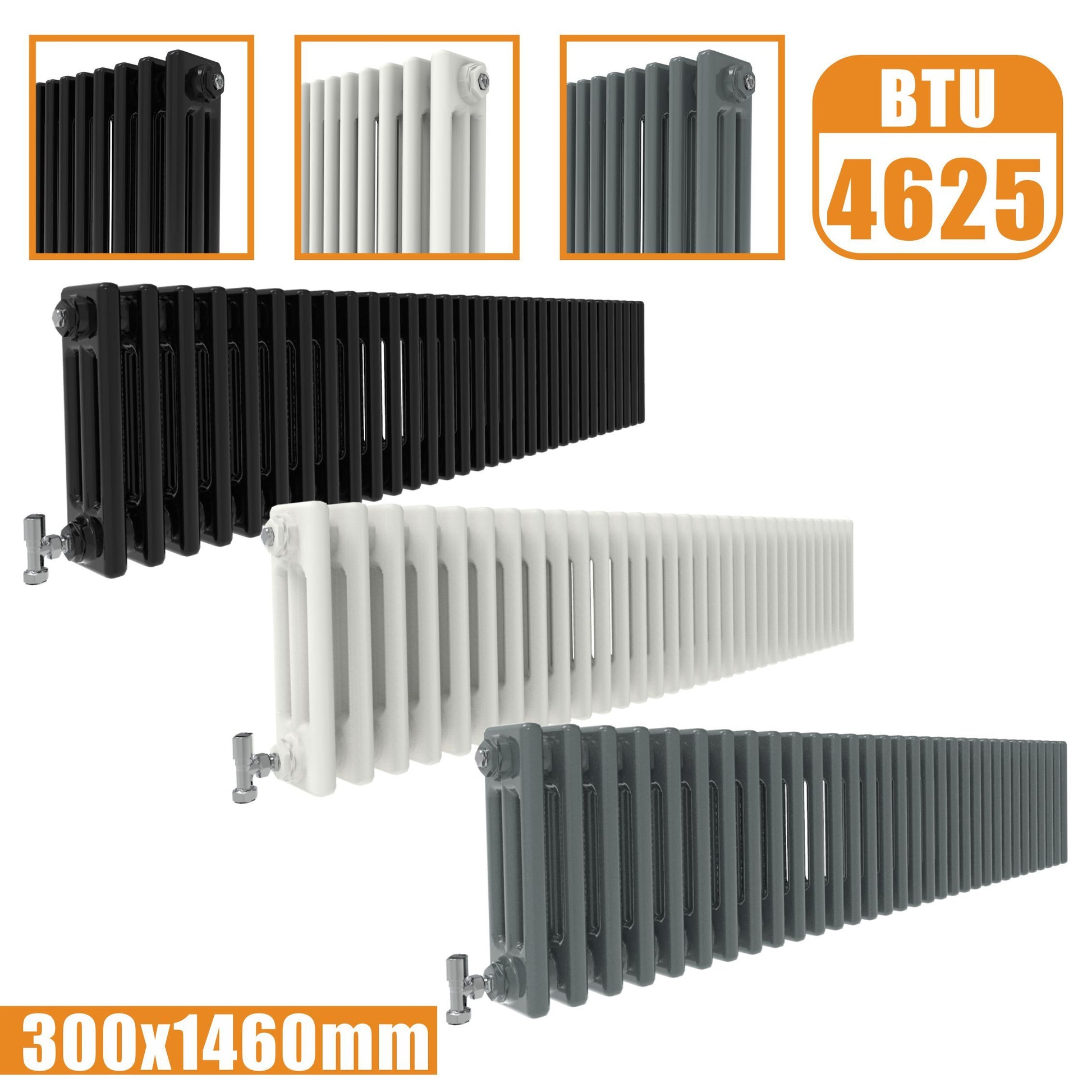 Shop For Aica Cast Iron Style Horizontal Traditional 2&3 Columns Radiator