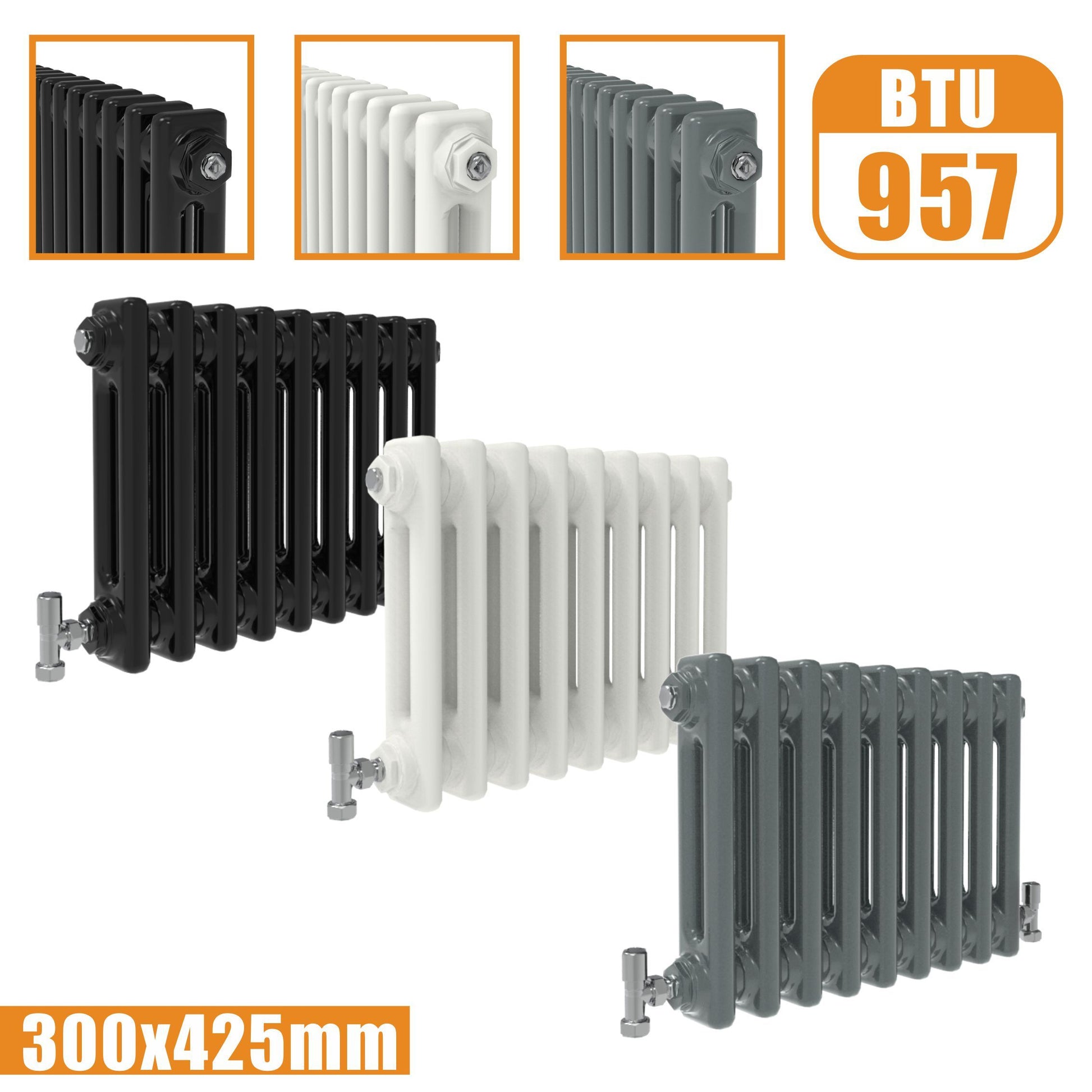 Shop For Aica Cast Iron Style Horizontal Traditional 2&3 Columns Radiator