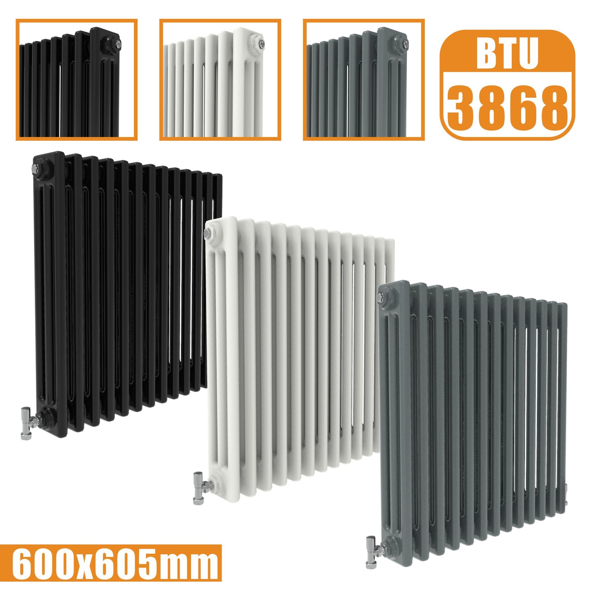Shop For Aica Cast Iron Style Horizontal Traditional 2&3 Columns Radiator