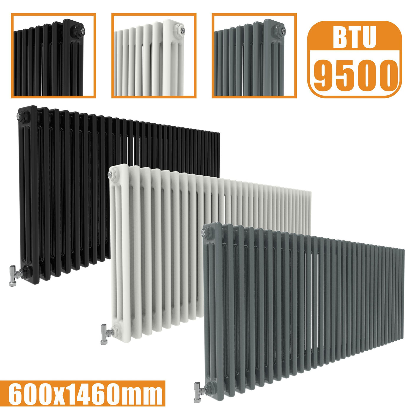 Shop For Aica Cast Iron Style Horizontal Traditional 2&3 Columns ...