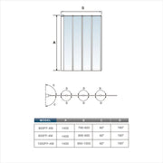 AICA shower enclosure shower door