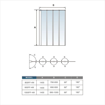 AICA shower enclosure shower door