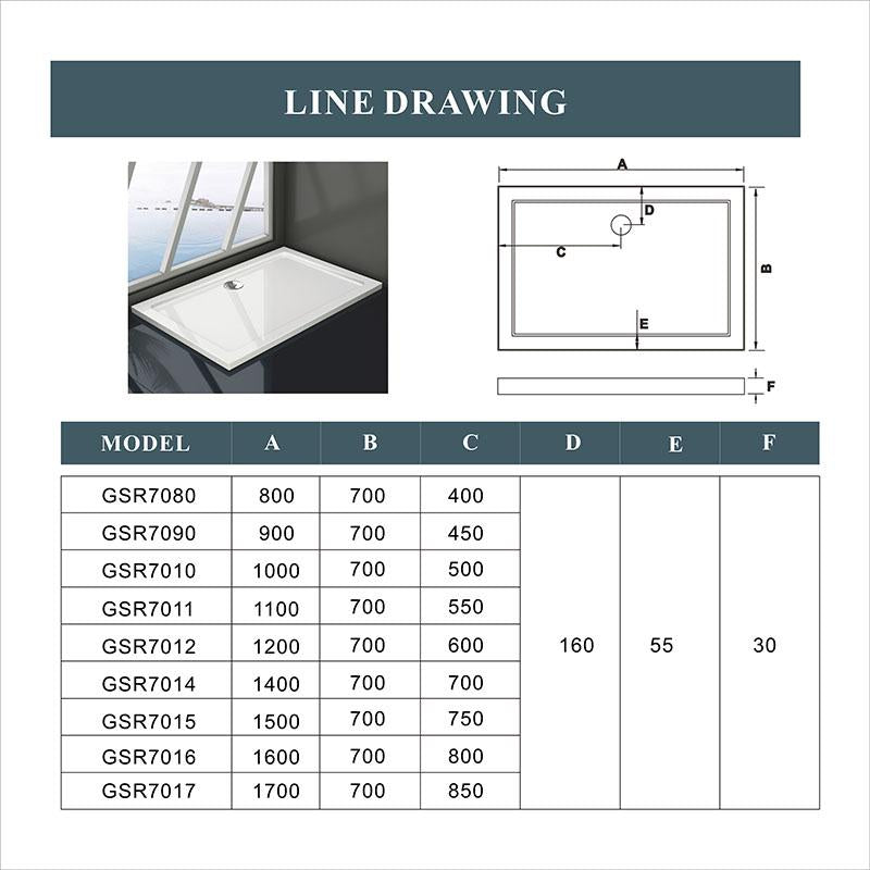 Frameless double door Corner Entry Enclosures shower tray