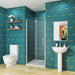 AICA-bathrooms-Frameless-bi fold-Shower-Hinge-Enclosure-5
