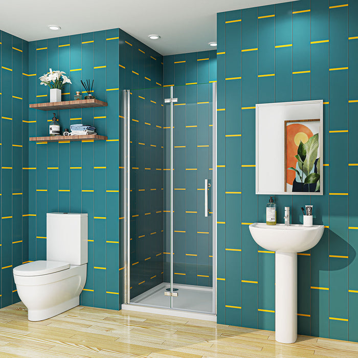 AICA-bathrooms-Frameless-bifold-Shower-Enclosure-Glass-Door-5