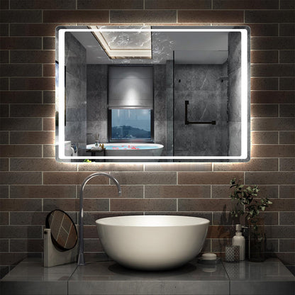 Frameless LED Bathroom Mirror with Motion Sensor Anti Fog