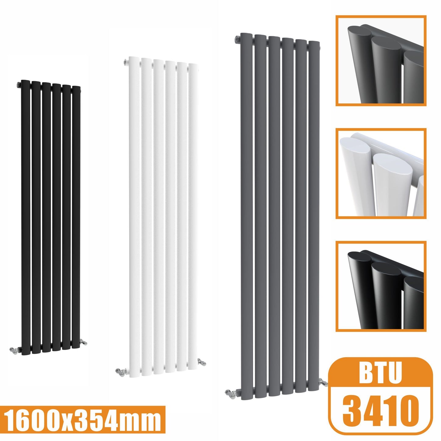 1600x354 vertical,oval column,radiators AICA rads
