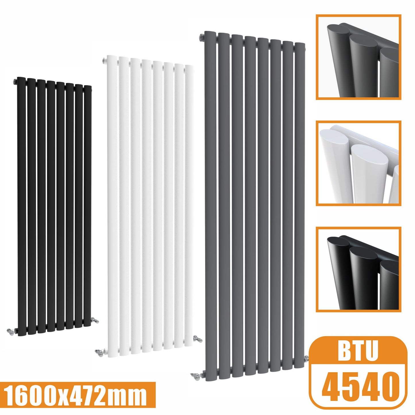 1600x472 vertical,oval column,radiators AICA rads