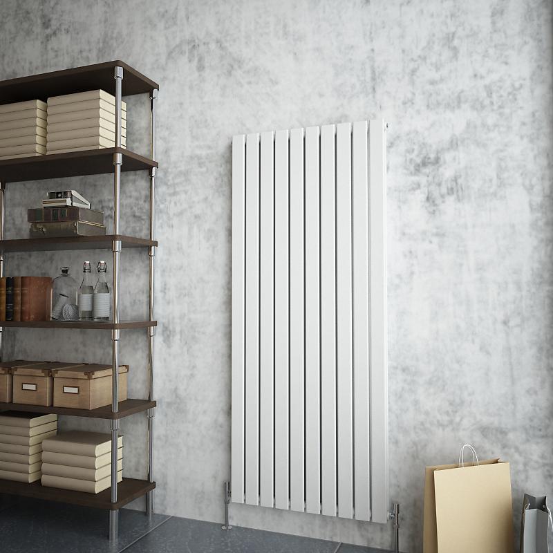 Tall Vertical Flat Panel Anthracite & White & Black Central Heating Ra