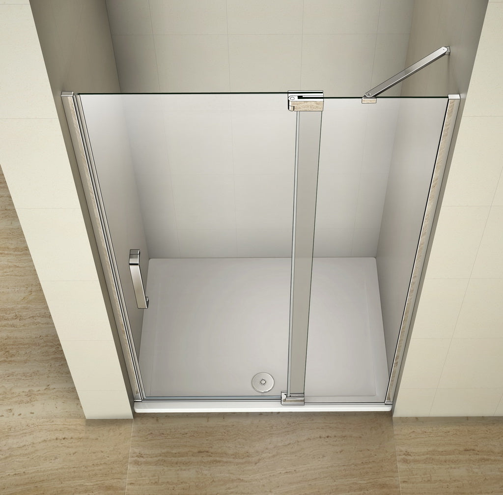 Frameless Pivot Shower 195cm Bathroom Door 8mm NANO Glass