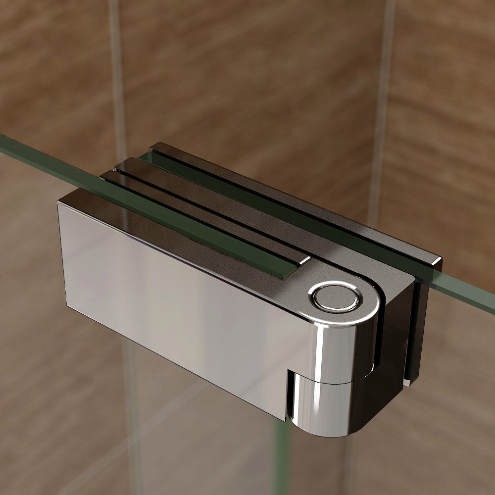 Frameless Pivot Shower 195cm Bathroom Door 8mm NANO Glass