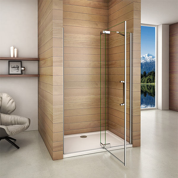 Pivot Shower Frameless Door 195cm height 8mm NANO Glass