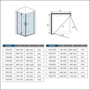 AICA shower enclosure shower door