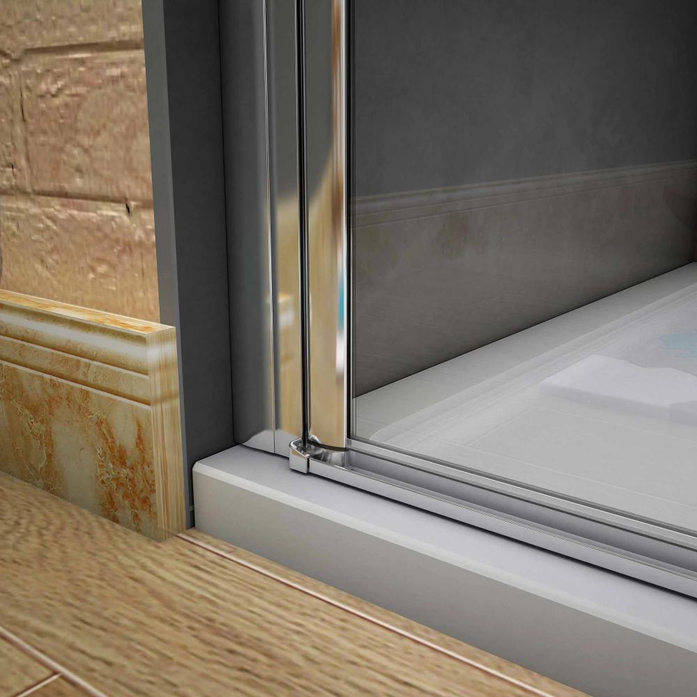 70 | 80 | 90 | 100cm x 190cm height Chrome Frameless Pivot Shower Door
