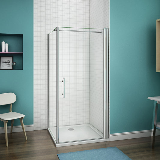 Pivot Door,Shower Tray 1850 Chrome