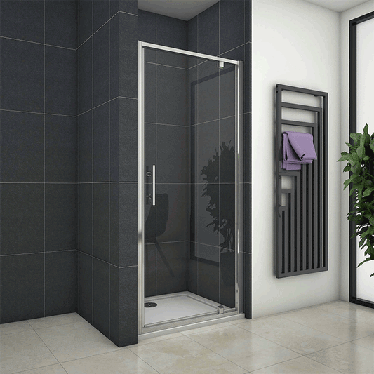Pivot Shower, door, AICA shower enclosure, Walk In Cubicle Screen Panel, 6mm Glass Bathroom