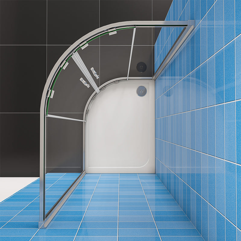 Quadrant Shower Enclosure 8mm Easy Clean Tempered glass 190CM