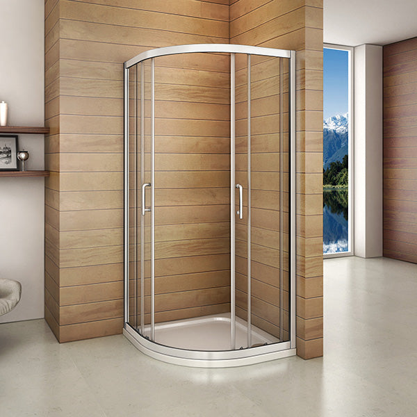 Quadrant Shower Enclosure 760-1000mmx1850 Corner Entry Cubicle Shower 