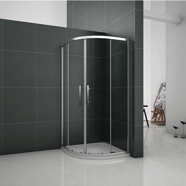 Walk In Equal Quadrant Shower Enclosure 800|900|1000mm Tempered clear Glass